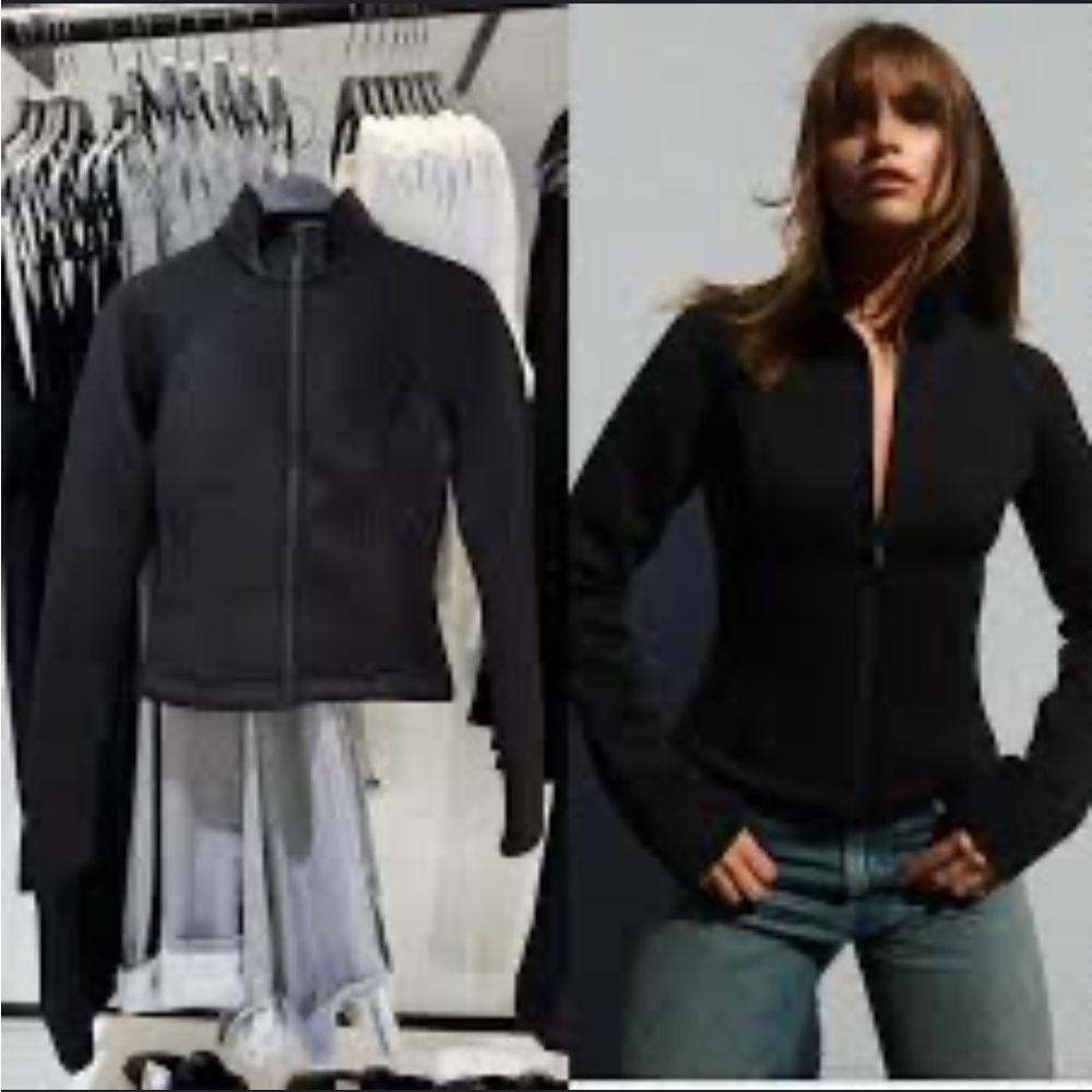 NWOT Zara scuba effect jacket